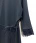 中古・古着 mame kurogouchi (マメクロゴウチ) 別注 Double Jersey Embroidery Cuffs V-Neck Dress MM2 ネイビー サイズ:1：15000円
