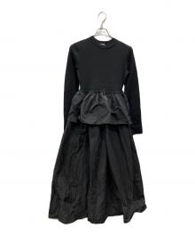 MANOF（マノフ）の古着「COMBINATION KNIT ONE PIECE」｜ブラック