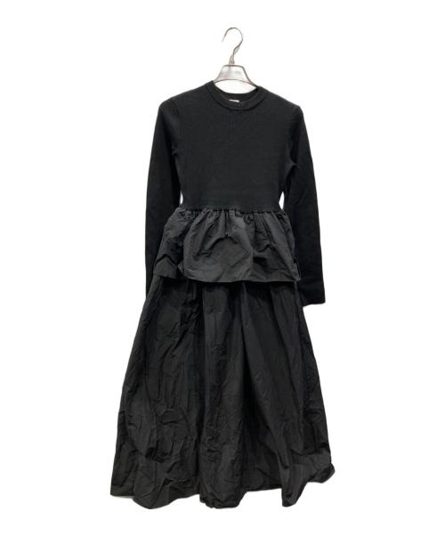 MANOF（マノフ）MANOF (マノフ) COMBINATION KNIT ONE PIECE ブラック サイズ:Mの古着・服飾アイテム