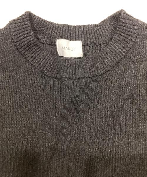 MANOF（マノフ）MANOF (マノフ) COMBINATION KNIT ONE PIECE ブラック サイズ:Mの古着・服飾アイテム