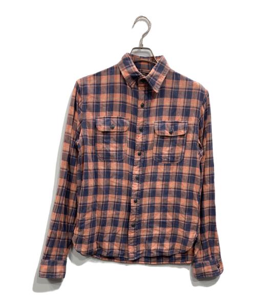 RRL（ダブルアールエル）RRL (ダブルアールエル) チェックシャツ ピンク サイズ:Sの古着・服飾アイテム
