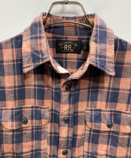 RRL（ダブルアールエル）RRL (ダブルアールエル) チェックシャツ ピンク サイズ:Sの古着・服飾アイテム