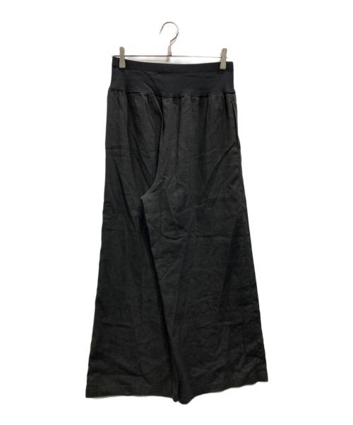 BEARDSLEY（ビアズリー）BEARDSLEY (ビアズリー) リネンウエストリブパンツ ブラック サイズ:Mの古着・服飾アイテム