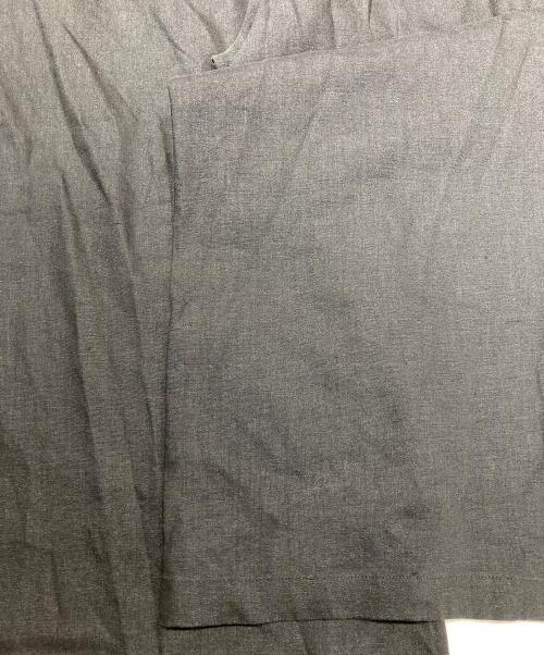 BEARDSLEY（ビアズリー）BEARDSLEY (ビアズリー) リネンウエストリブパンツ ブラック サイズ:Mの古着・服飾アイテム