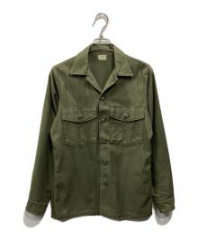 US ARMY（ユーエスアーミー）の古着「SATEEN UTILITY SHIRT」｜グリーン