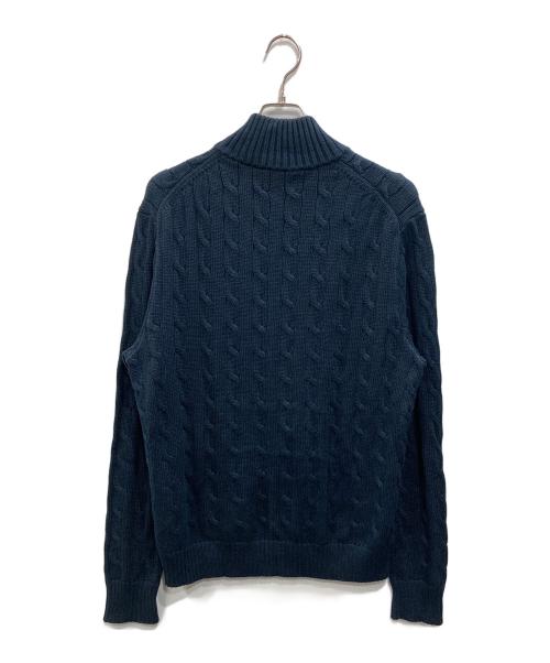 POLO RALPH LAUREN（ポロ・ラルフローレン）POLO RALPH LAUREN (ポロ・ラルフローレン) ドライバーズニット ネイビー サイズ:LGの古着・服飾アイテム