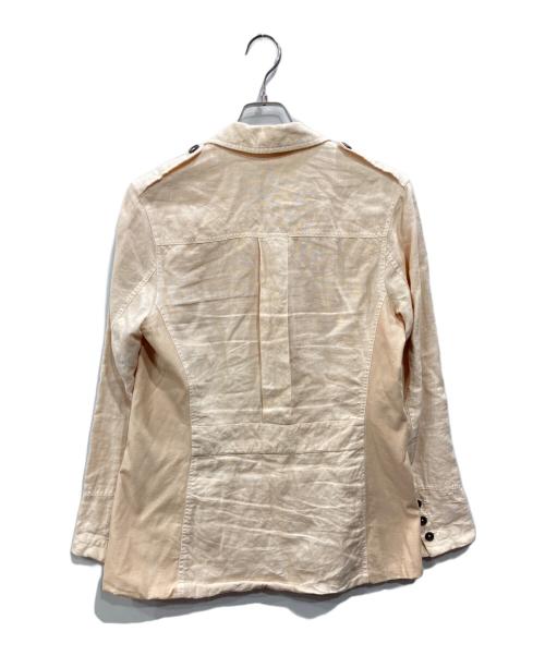 POLO RALPH LAUREN（ポロ・ラルフローレン）POLO RALPH LAUREN (ポロ・ラルフローレン) リネンサファリジャケット ピンク サイズ:Sの古着・服飾アイテム