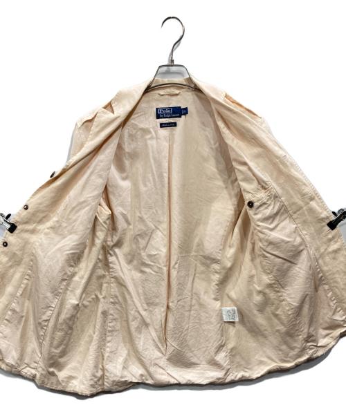 POLO RALPH LAUREN（ポロ・ラルフローレン）POLO RALPH LAUREN (ポロ・ラルフローレン) リネンサファリジャケット ピンク サイズ:Sの古着・服飾アイテム