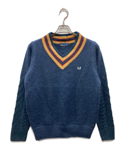 FRED PERRY（フレッドペリー）FRED PERRY (フレッドペリー) チルデンセーター ネイビー サイズ:10の古着・服飾アイテム
