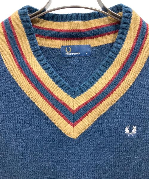 FRED PERRY（フレッドペリー）FRED PERRY (フレッドペリー) チルデンセーター ネイビー サイズ:10の古着・服飾アイテム