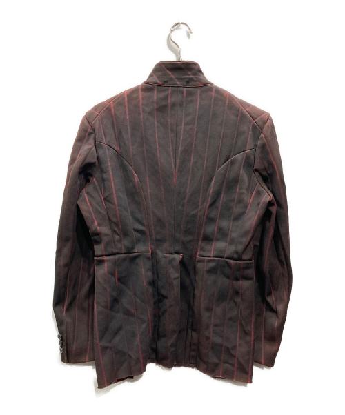 COMME des GARCONS HOMME PLUS（コムデギャルソンオムプリュス）COMME des GARCONS HOMME PLUS (コムデギャルソンオムプリュス) 製品染ジップジャケット ワインレッド サイズ:Mの古着・服飾アイテム