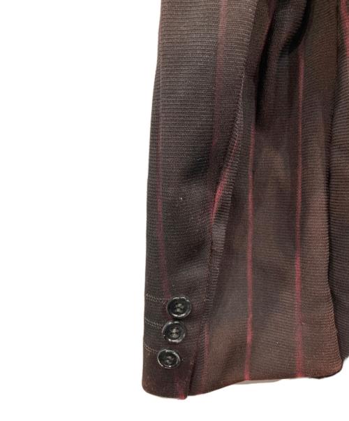 COMME des GARCONS HOMME PLUS（コムデギャルソンオムプリュス）COMME des GARCONS HOMME PLUS (コムデギャルソンオムプリュス) 製品染ジップジャケット ワインレッド サイズ:Mの古着・服飾アイテム