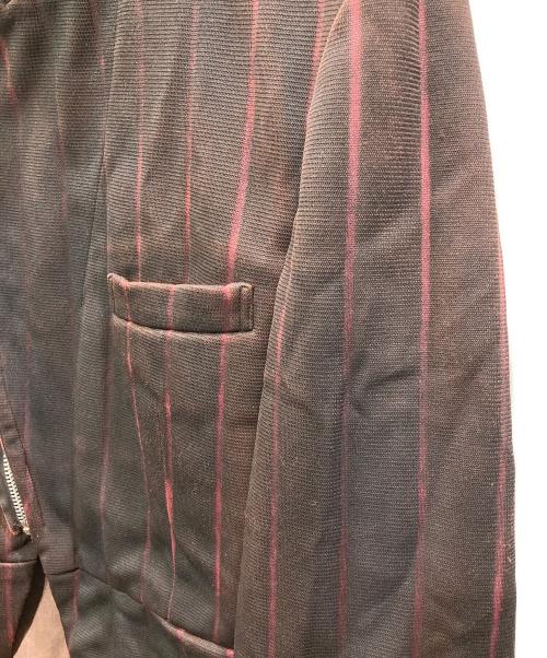 COMME des GARCONS HOMME PLUS（コムデギャルソンオムプリュス）COMME des GARCONS HOMME PLUS (コムデギャルソンオムプリュス) 製品染ジップジャケット ワインレッド サイズ:Mの古着・服飾アイテム
