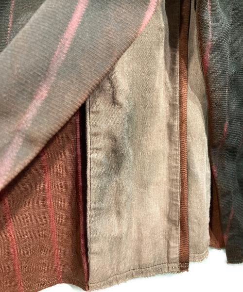 COMME des GARCONS HOMME PLUS（コムデギャルソンオムプリュス）COMME des GARCONS HOMME PLUS (コムデギャルソンオムプリュス) 製品染ジップジャケット ワインレッド サイズ:Mの古着・服飾アイテム