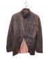 COMME des GARCONS HOMME PLUS（コムデギャルソンオムプリュス）の古着「製品染ジップジャケット」｜ワインレッド