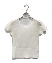 me ISSEY MIYAKE（ミーイッセイ ミヤケ）の古着「プリーツカットソー」｜ホワイト
