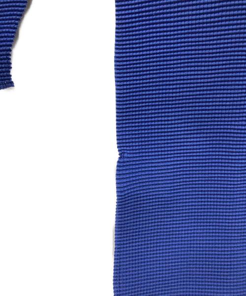 me ISSEY MIYAKE（ミーイッセイ ミヤケ）me ISSEY MIYAKE (ミーイッセイ ミヤケ) プリーツハイネックカットソー ブルー サイズ:SIZE Freeの古着・服飾アイテム