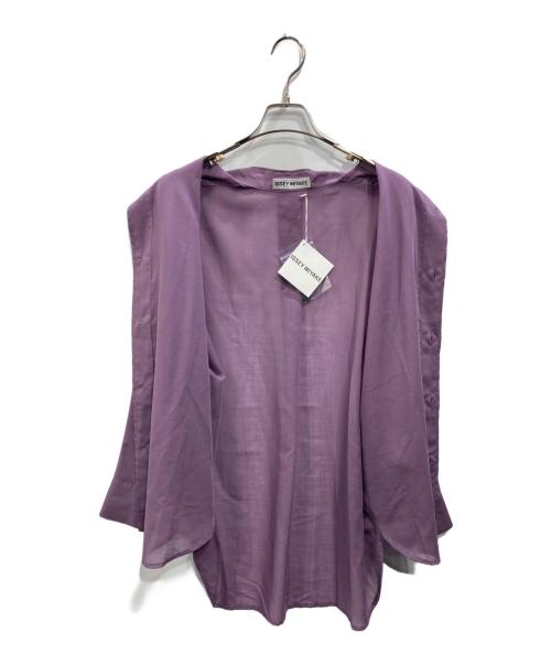 ISSEY MIYAKE（イッセイミヤケ）ISSEY MIYAKE (イッセイミヤケ) SHEER WOOL（シアーウール） パープル サイズ:SIZE 2の古着・服飾アイテム