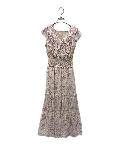 Snidel（スナイデル）Snidel (スナイデル) Sustainaプリーツフリルワンピ ピンクの古着・服飾アイテム