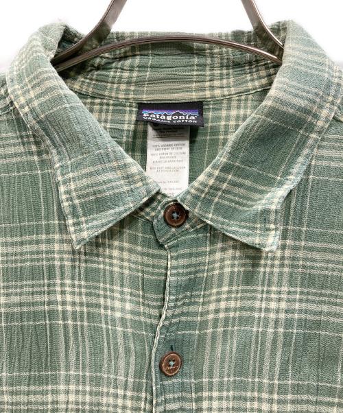 Patagonia（パタゴニア）Patagonia (パタゴニア) 半袖シャツ グリーン サイズ:Mの古着・服飾アイテム
