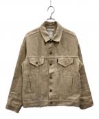 MADISON BLUEマディソンブルー）の古着「リネントラッカージャケット」｜ベージュ