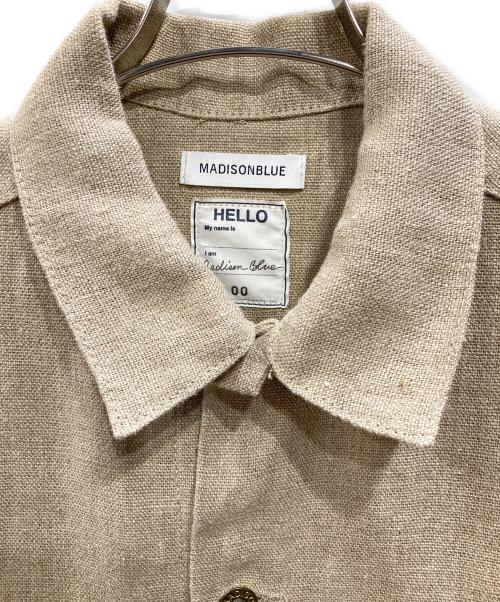 MADISON BLUE（マディソンブルー）MADISON BLUE (マディソンブルー) リネントラッカージャケット ベージュ サイズ:00の古着・服飾アイテム