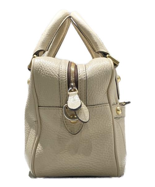 J&M DAVIDSON（ジェイ＆エム デヴィッドソン）J&M DAVIDSON (ジェイ＆エム デヴィッドソン) BABY MIAハンドバッグ ベージュの古着・服飾アイテム