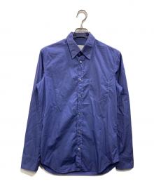 Maison Margiela（メゾンマルジェラ）の古着「ガーメントダイ コットンポプリン スリムシャツ」｜ブルー