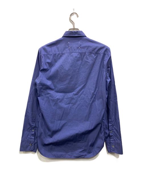 Maison Margiela（メゾンマルジェラ）Maison Margiela (メゾンマルジェラ) ガーメントダイ コットンポプリン スリムシャツ ブルー サイズ:38の古着・服飾アイテム