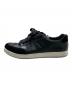 PRADA (プラダ) レザーローカットスニーカー ブラック サイズ:61/2：14000円