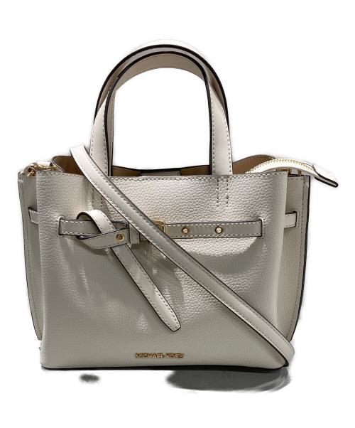 MICHAEL KORS（マイケルコース）MICHAEL KORS (マイケルコース) エミリア レザー スモール サッチェル アイボリーの古着・服飾アイテム
