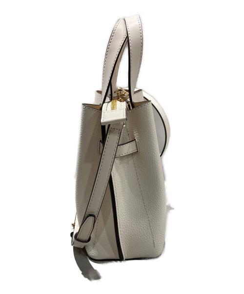 MICHAEL KORS（マイケルコース）MICHAEL KORS (マイケルコース) エミリア レザー スモール サッチェル アイボリーの古着・服飾アイテム