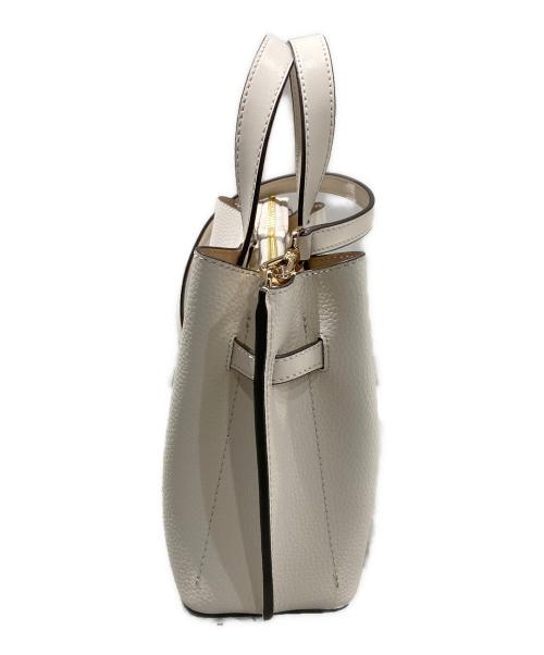 MICHAEL KORS（マイケルコース）MICHAEL KORS (マイケルコース) エミリア レザー スモール サッチェル アイボリーの古着・服飾アイテム