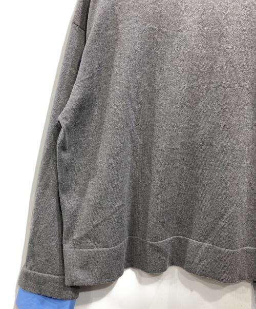 UNITED ARROWS（ユナイテッドアローズ）UNITED ARROWS (ユナイテッドアローズ) 4WAY シャツコンビ ポロニット グレー サイズ:Freeの古着・服飾アイテム