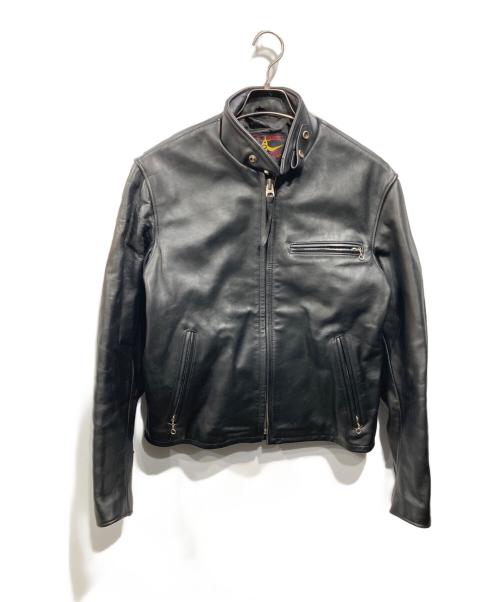 B-McCOY'S（ビーマッコイズ）B-McCOY'S (ビーマッコイズ) シングルライダースジャケット ブラック サイズ:40の古着・服飾アイテム