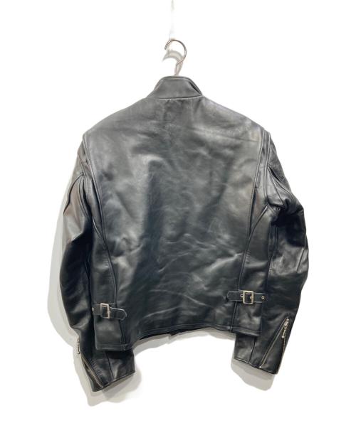 B-McCOY'S（ビーマッコイズ）B-McCOY'S (ビーマッコイズ) シングルライダースジャケット ブラック サイズ:40の古着・服飾アイテム