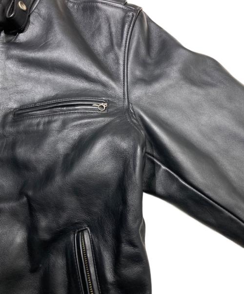 B-McCOY'S（ビーマッコイズ）B-McCOY'S (ビーマッコイズ) シングルライダースジャケット ブラック サイズ:40の古着・服飾アイテム