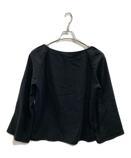 DES PRES（デ プレ）DES PRES (デ プレ) ライトダブルクロス ボートネックブラウス ブラック サイズ:SIZE Freeの古着・服飾アイテム