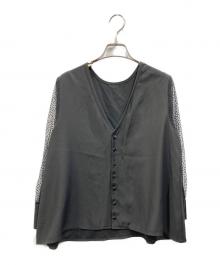Ameri（アメリ）の古着「2WAY DOT SLEEVE BLOUSE」｜ブラック