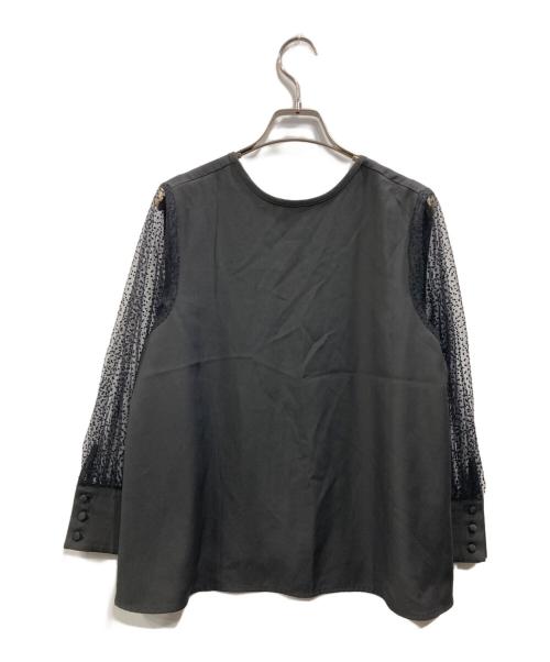 Ameri（アメリ）AMERI (アメリ) 2WAY DOT SLEEVE BLOUSE ブラック サイズ:Fの古着・服飾アイテム