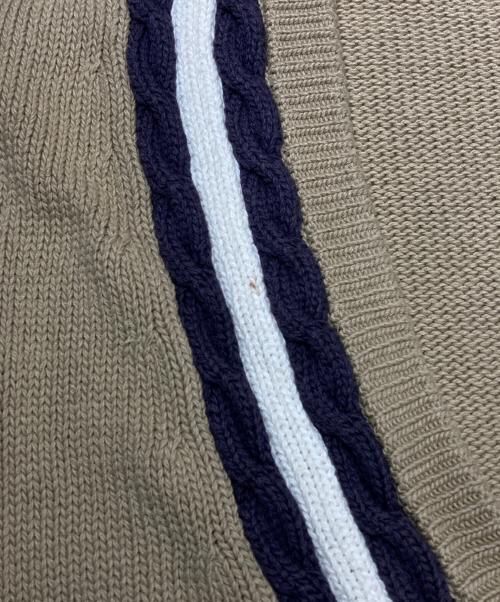 GIORGIO ARMANI（ジョルジョアルマーニ）GIORGIO ARMANI (ジョルジョアルマーニ) コットンレーヨンカーディガン ベージュ サイズ:Sの古着・服飾アイテム