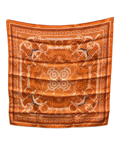 HERMES（エルメス）HERMES (エルメス) カレ55 オレンジの古着・服飾アイテム