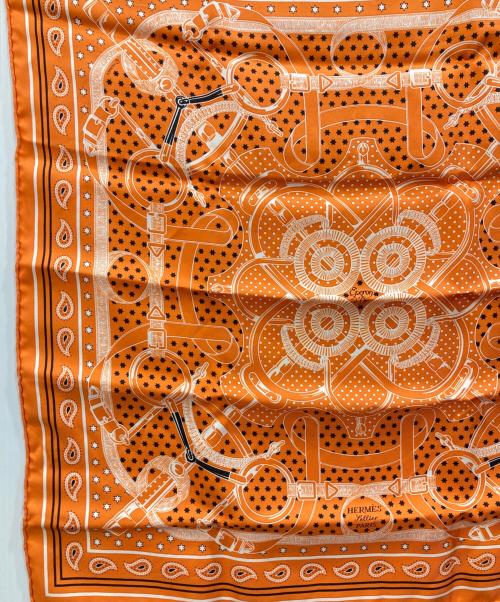 HERMES（エルメス）HERMES (エルメス) カレ55 オレンジの古着・服飾アイテム