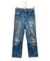 Wrangler（ラングラー）の古着「13mwz（エムダブリューゼット）デニムパンツ」｜スカイブルー