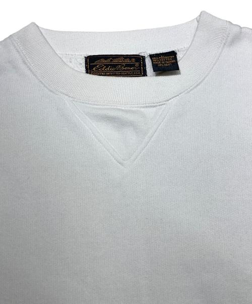Eddie Bauer（エディーバウアー）Eddie Bauer (エディーバウアー) クルーネックスウェット ホワイト サイズ:Lの古着・服飾アイテム