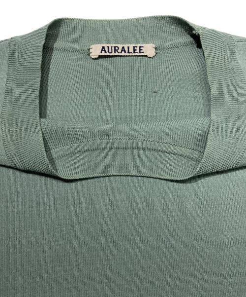 AURALEE（オーラリー）AURALEE (オーラリー) ウールポリエステルハイゲージリブニットT グリーン サイズ:4の古着・服飾アイテム