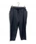 Stripes For Creative（ストライプ フォー クリエイティブ）の古着「WIDE TAPERED EASY PANTS（ワイドテーパードイージーパンツ）」｜ブラック