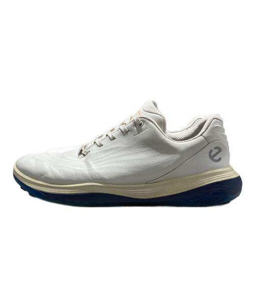 ECCO（エコー）ECCO (エコー) レザーウォータープルーフゴルフシューズ アイボリー サイズ:28cmの古着・服飾アイテム