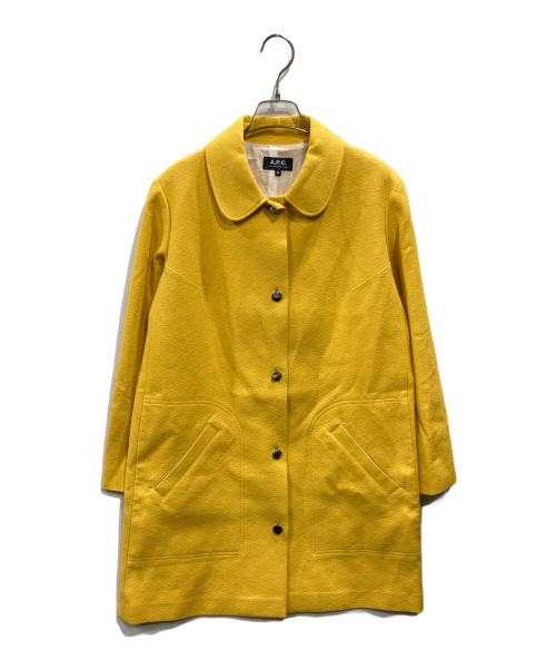 A.P.C.（アーペーセー）A.P.C. (アーペーセー) ステンカラーコート イエロー サイズ:36の古着・服飾アイテム