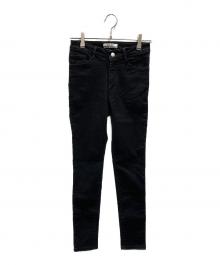 BORDERS at BALCONY（ボーダーズアットバルコニー）の古着「BASIC SKINNY DENIM PANTS」｜ブラック